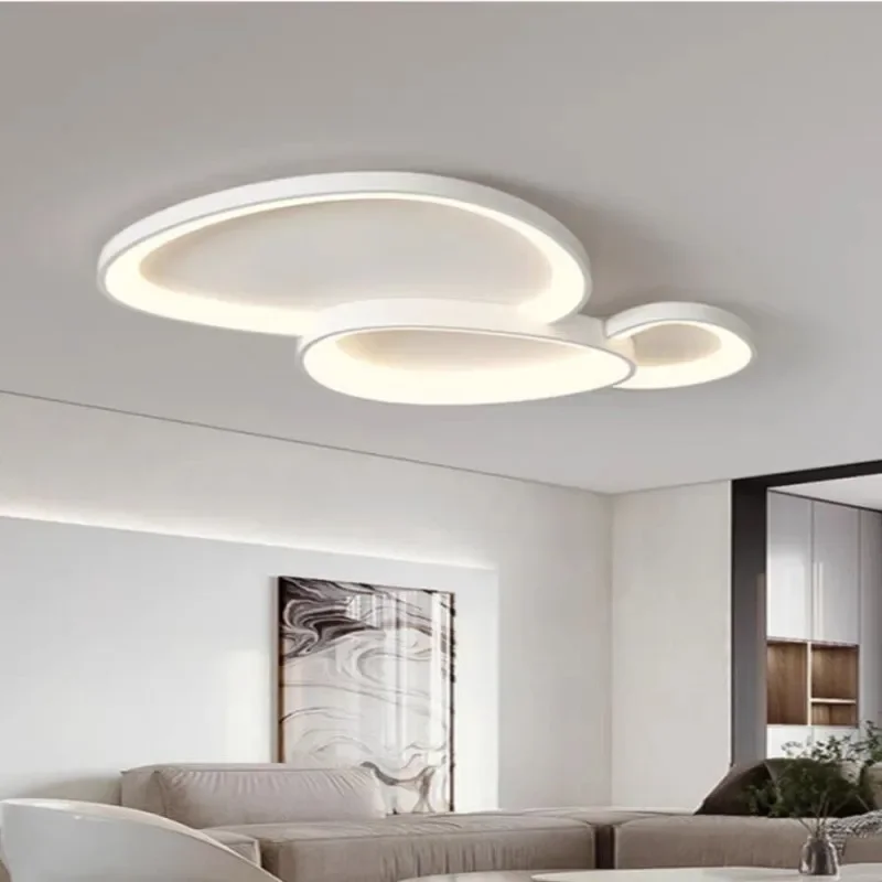 

Modern Round LED Ceiling Light with Adjustable Brightness for Living Room Bedroom Dining Room Home Decor Lusters Luminaires