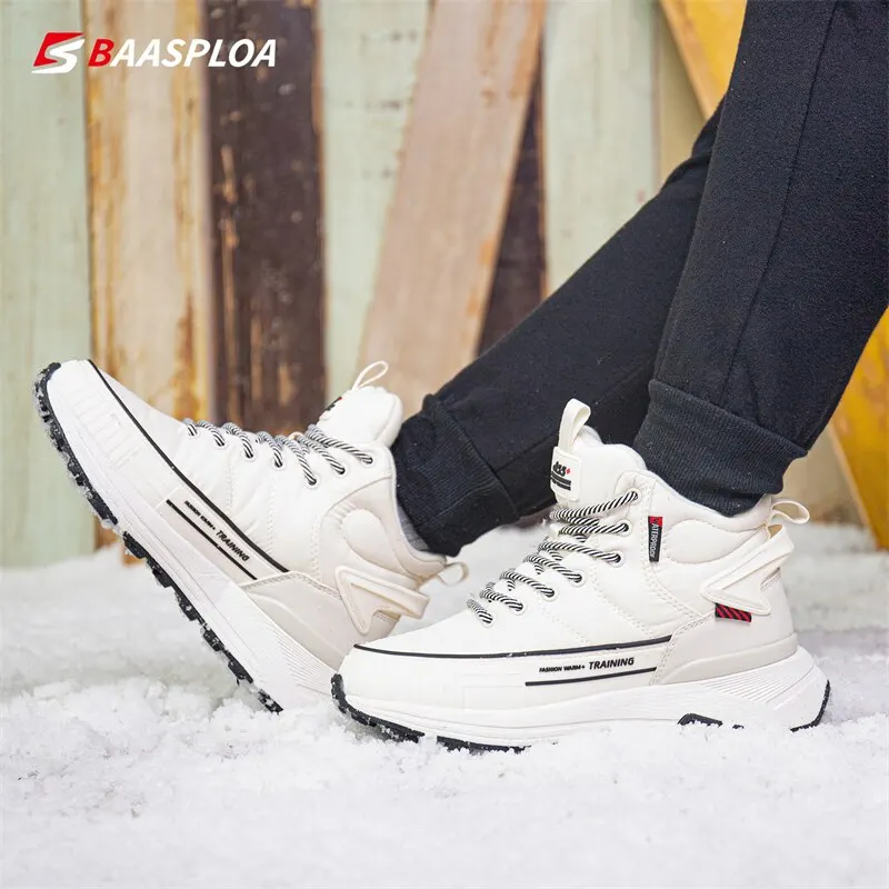 Baasploa New Winter Women Warm Sneakers Cotton Shoes Fashion Non-Slip Snow Boots Female Outdoor Comfortable Ankle Boot Sneaker