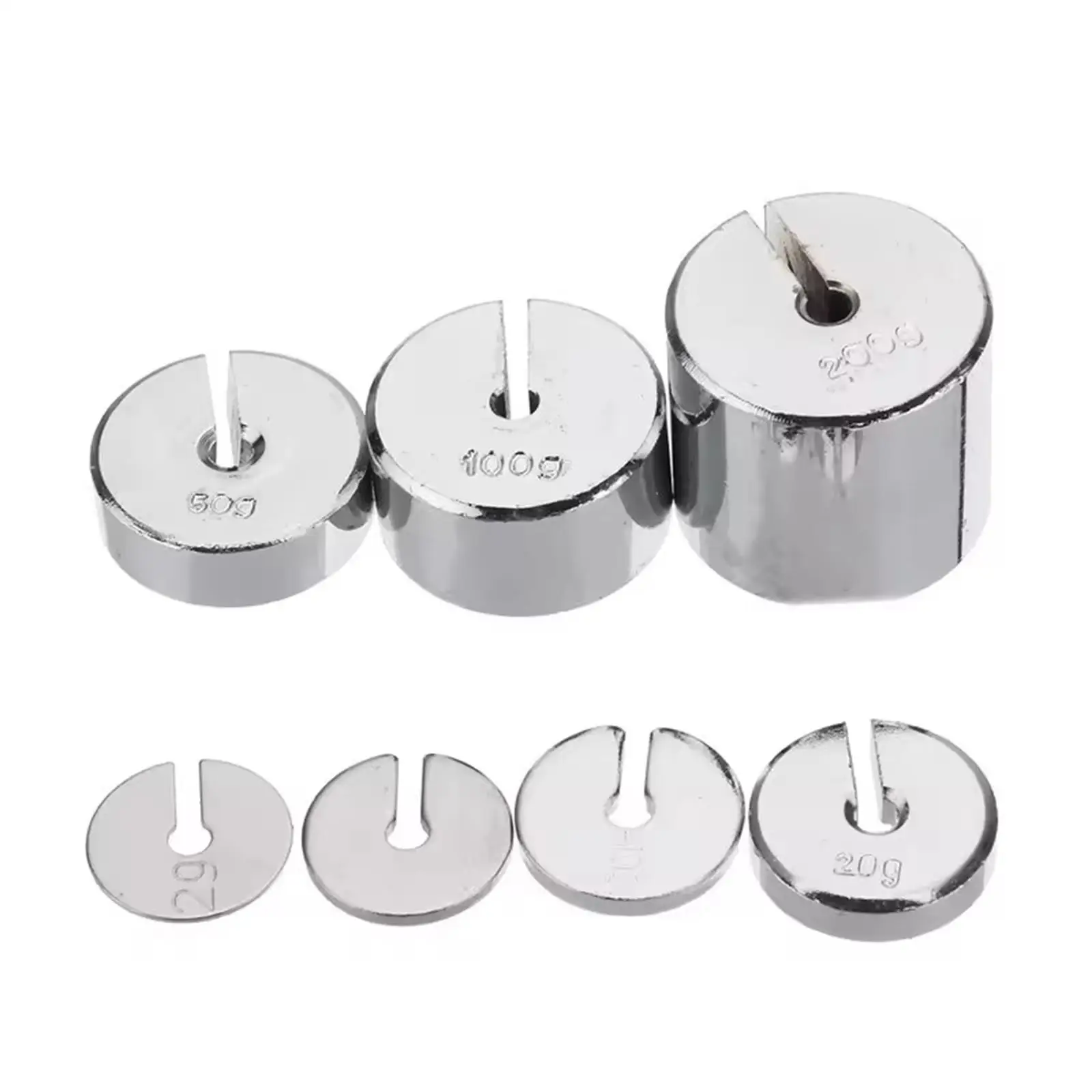 Metal Slotted Mass Set with Hanger Science Experiment Physics Weights for Educational Laboratory Use