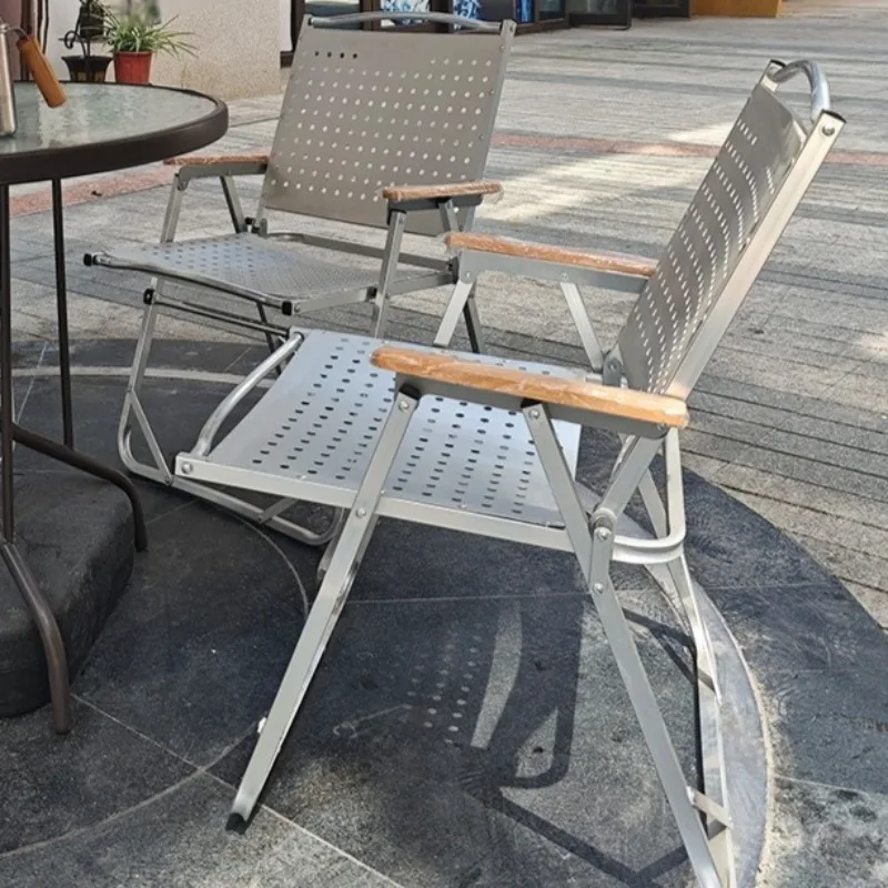 

Складной стул для рыбалки из алюминиевого сплава, большой антикоррозийный уличный стул, стабильный многофункциональный стул для кемпинга в пустыне