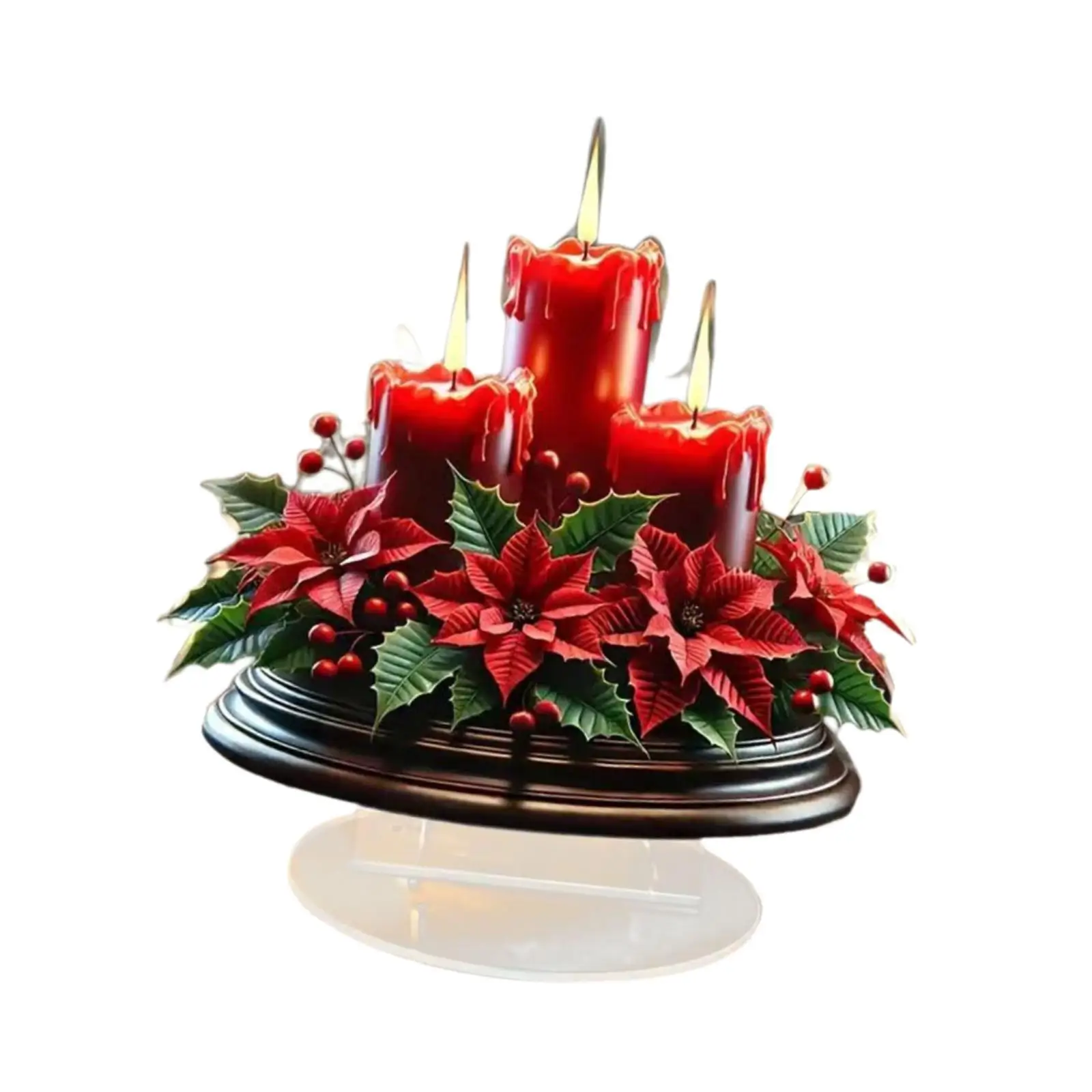 2D Flat Acrylic Plaque Christmas Decoration Waterproof Desk Decor Ornament for Room Decorations Home Interior