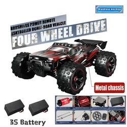 1:16 85KM/H Or 50KM/H 4WD RC Car With LED Remote Control Cars High Speed Drift Monster 4x4 Truck for Kids vs Wltoys 124017 Toys