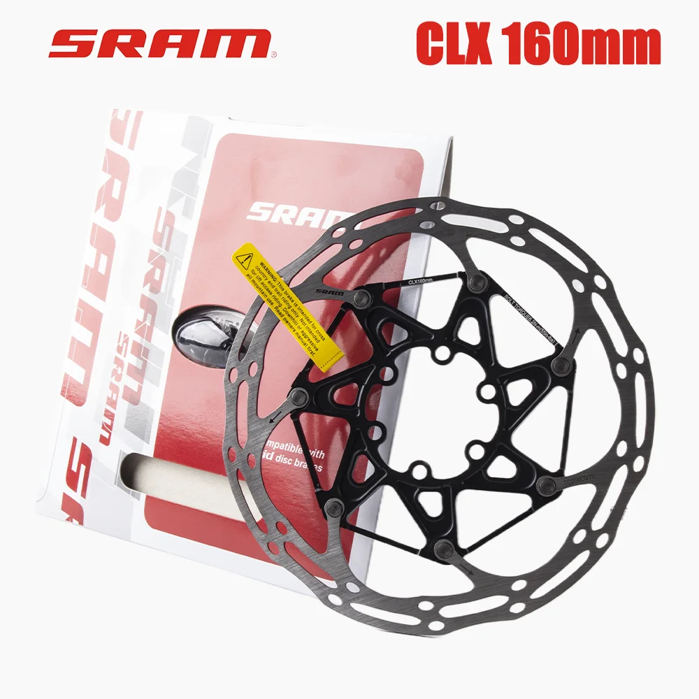 

Тормозной ротор SRAM CLX 160 мм Центральная линия велосипеда 6 болтов охлаждающий дисковый тормоз алюминиевый сплав нержавеющая сталь ротор запчасти для велосипеда