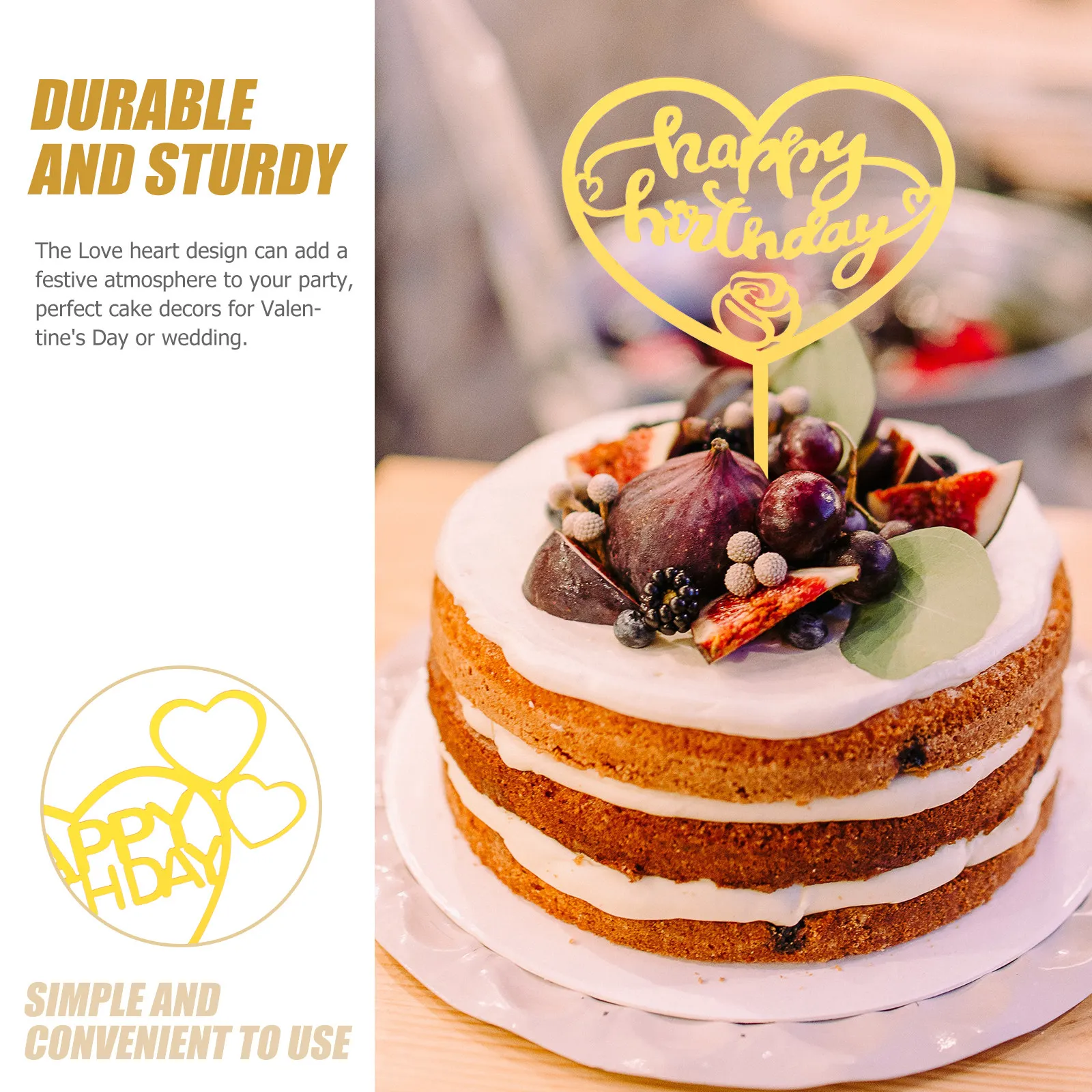 

40 шт. Декоративные вставки для торта в форме сердца, топперы для кексов, украшения для свадеб, дней рождения, Дня святого Валентина, топперы для кексов