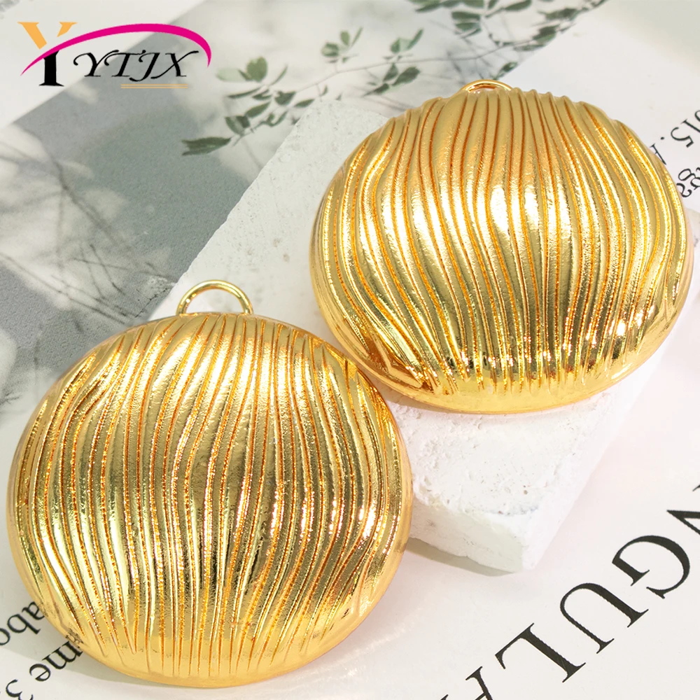 

YTJX Hemispherical Earrings Round Punk Geometric Style Jewelry Accessories Valentine's Day Gifts 2026 Earring Fashion Trends