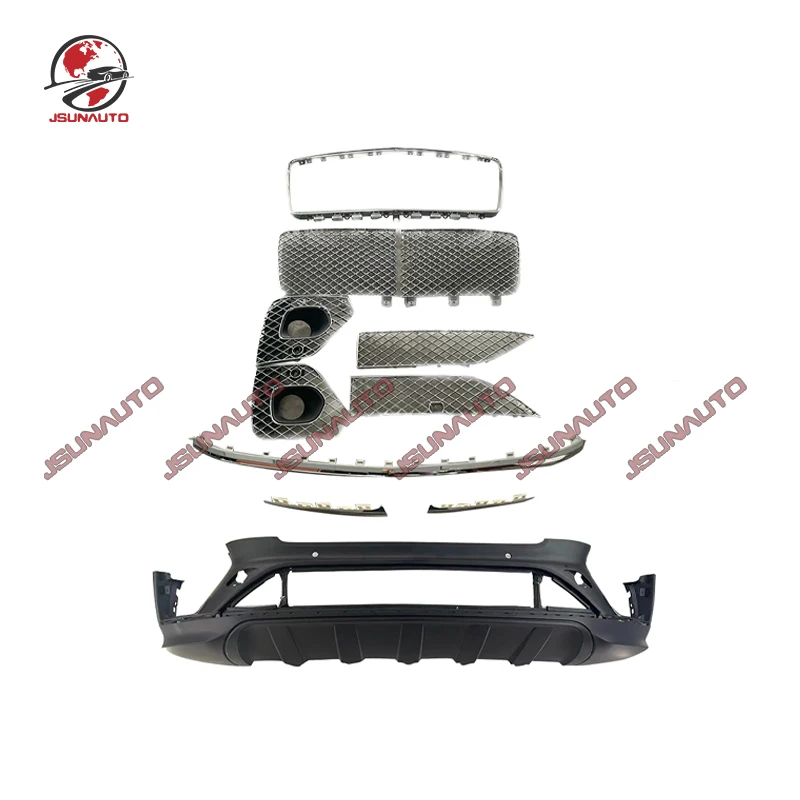 

2021-2025 Car Bumper Bentayga OE Style Front Bumper Body Kit For Bentley Bentayga Upgrade Black Silver Mesh Grill