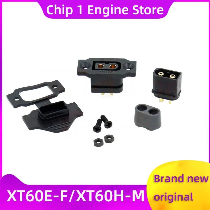 10PCS/5Pair XT60E-F. B XT60H-M.B With cover male&female Gold-plated black Bullet Battery Connector Wire Cable Plug For Amass