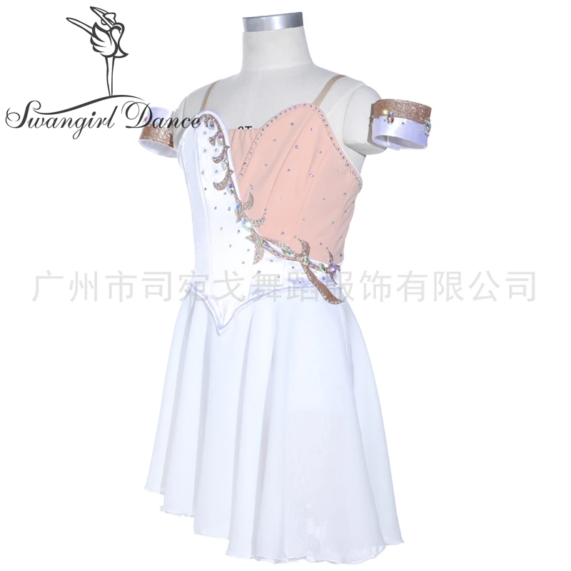 White Cupid Professional Competition Ballet Tutu Dress Costumes Girls Classical Dance Stage Dress BT4044B