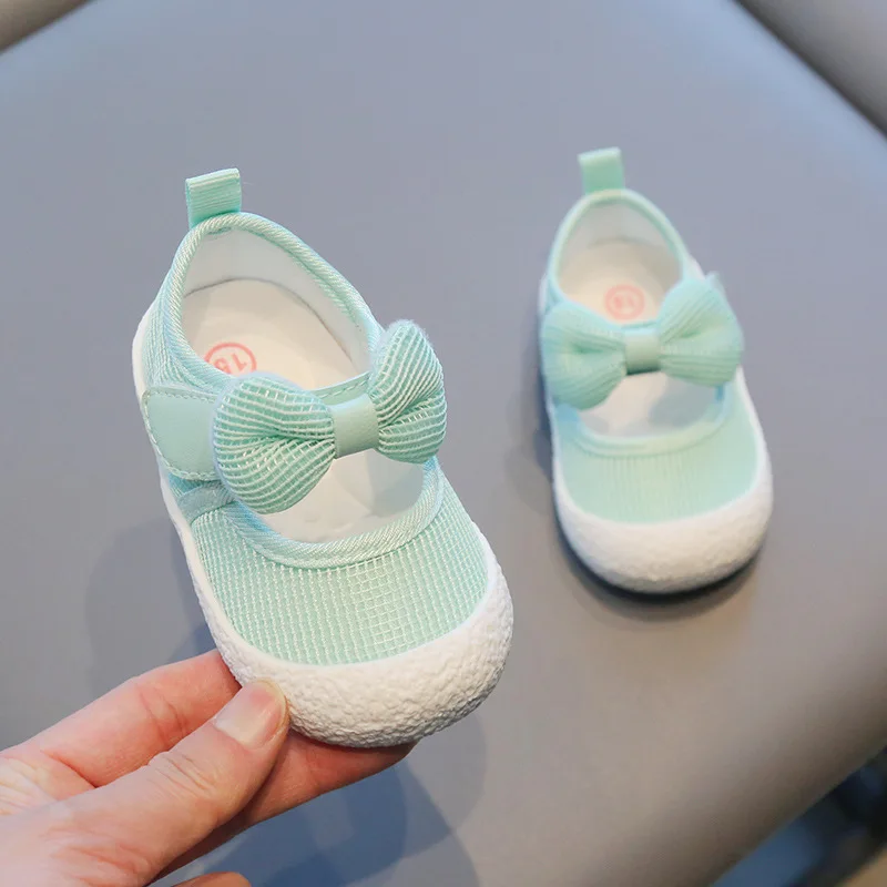 Kids Shoes  Baby Girl Walking Shoes with Breathable and Non Slip Mesh Bow Princess Shoes with Non Slip Soft Soles