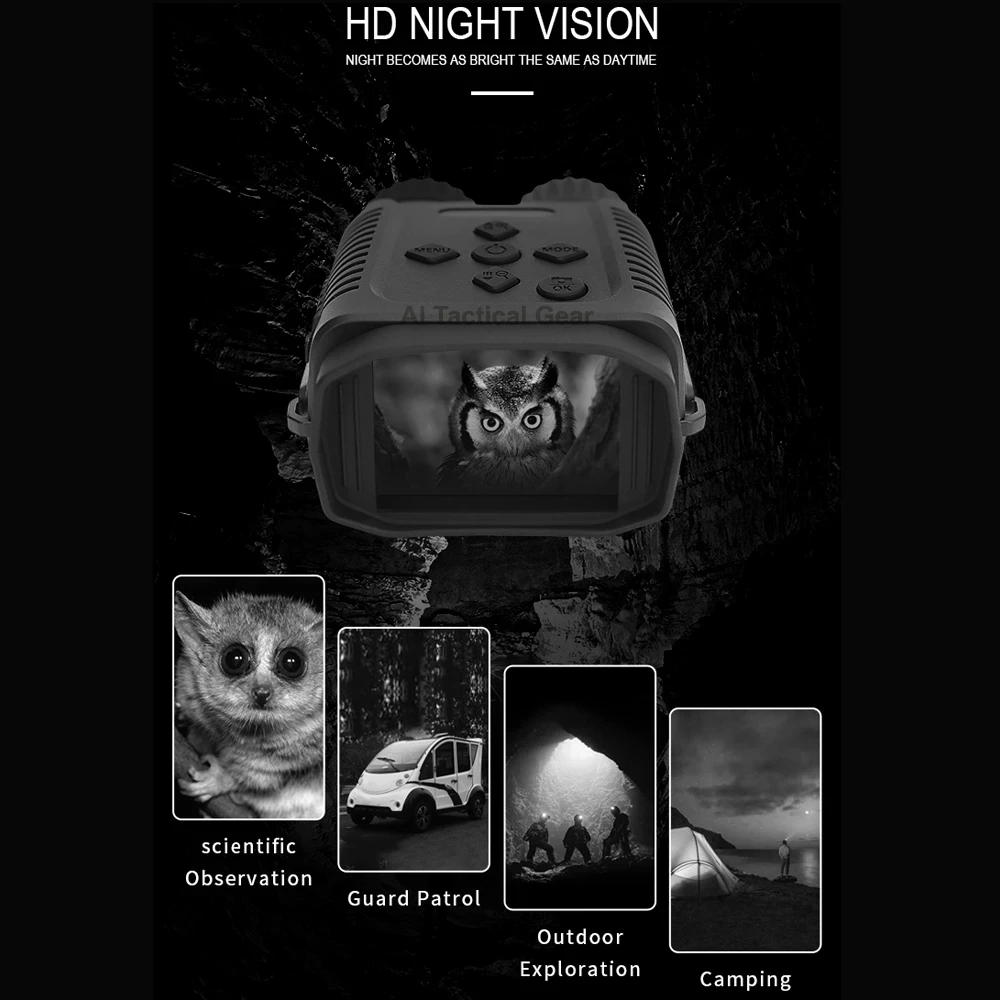 8x Digital Zoom Infrared Night Vision Hunting Camera Handheld Binoculars 2.4 Inch Display Outdoor Hunting Camping Hiking Camera