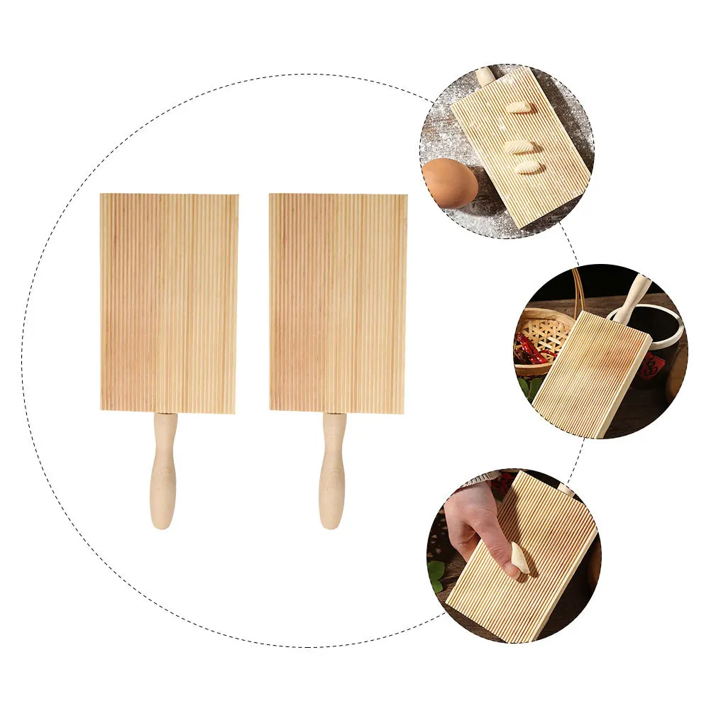 

2Pcs Board High-Quality Kitchen Tools Pasta Texture Enhancer Khaki Board Pasta Making Tools