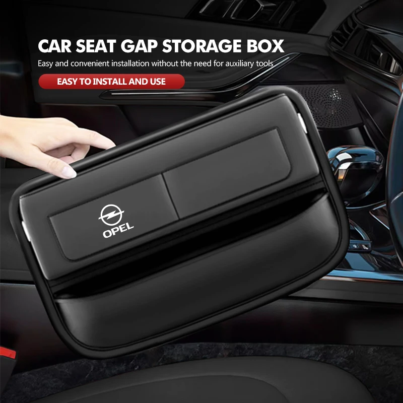 Car Seat Gap Filler Pockets Multifunction Storage Box Gap Filler For Opel Insignia Corsa Zafira Mokka Grandland Antara Ampera