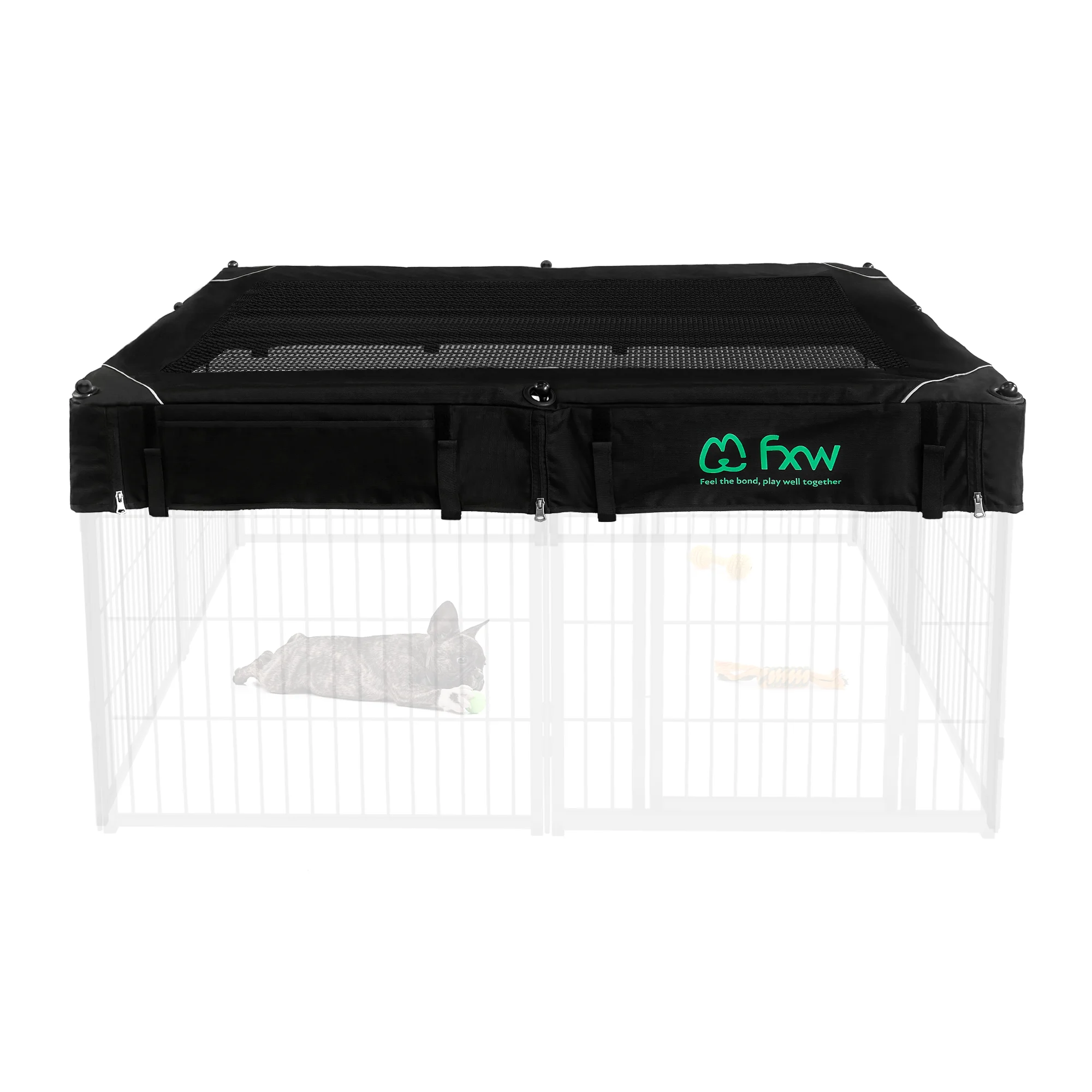 FXW Exclusive Mesh Top Cover (Playpen Not Included!!!), Only Compatible FXW Dog Playpen │Patent Pending