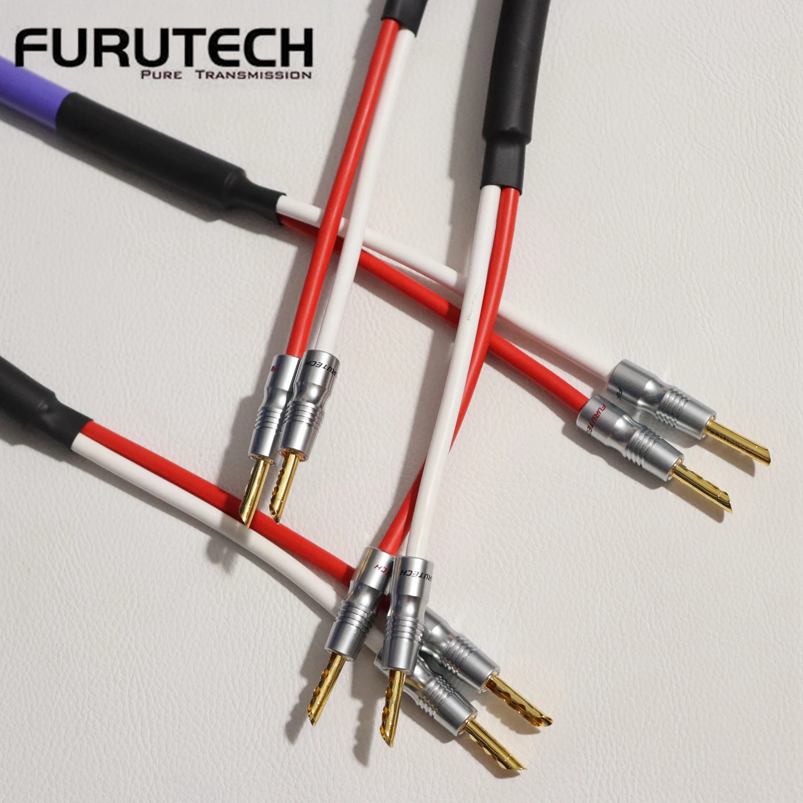 1 pair Furutech FS-α36 Alpha Flagship OCC Pure Copper Speaker Wire HiFi Upgrade audio amplifier cables with original banana plug