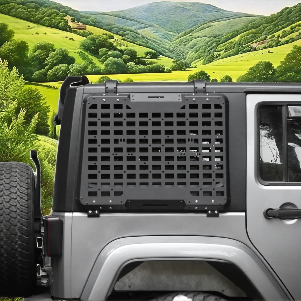 Maiker Multifunctional Exterior Accessories Side Window Expansion Panel Kit for Jeep Wrangler JK
