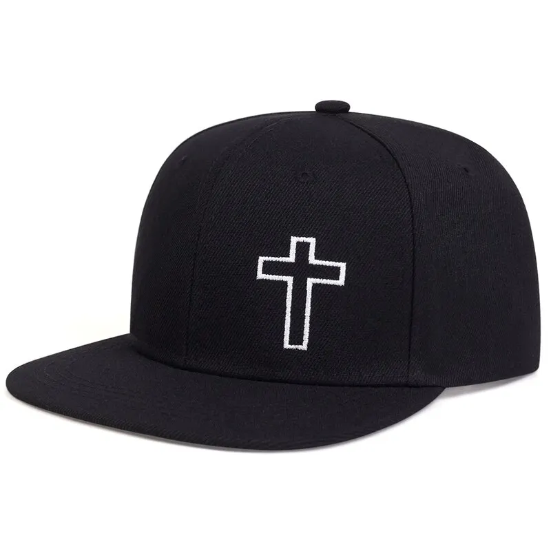 Unisex haft krzyżykowy czapki hip-hopowe regulowane kapsle baseballówka w stylu Casual kapelusz przeciwsłoneczny