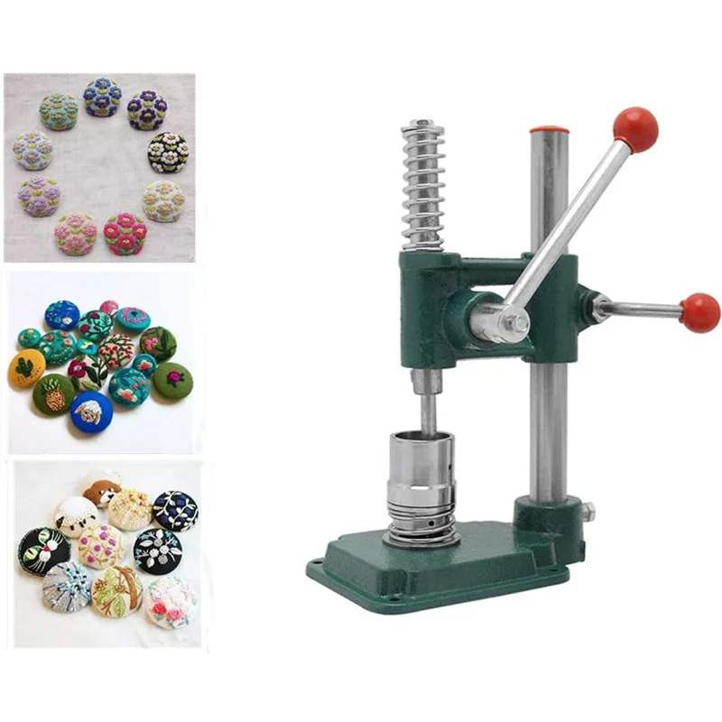 

Manual Button Maker Cloth Buckle Fabric Covered Button Machine Button Mould Dies Hand Press DIY Tool Without Molds