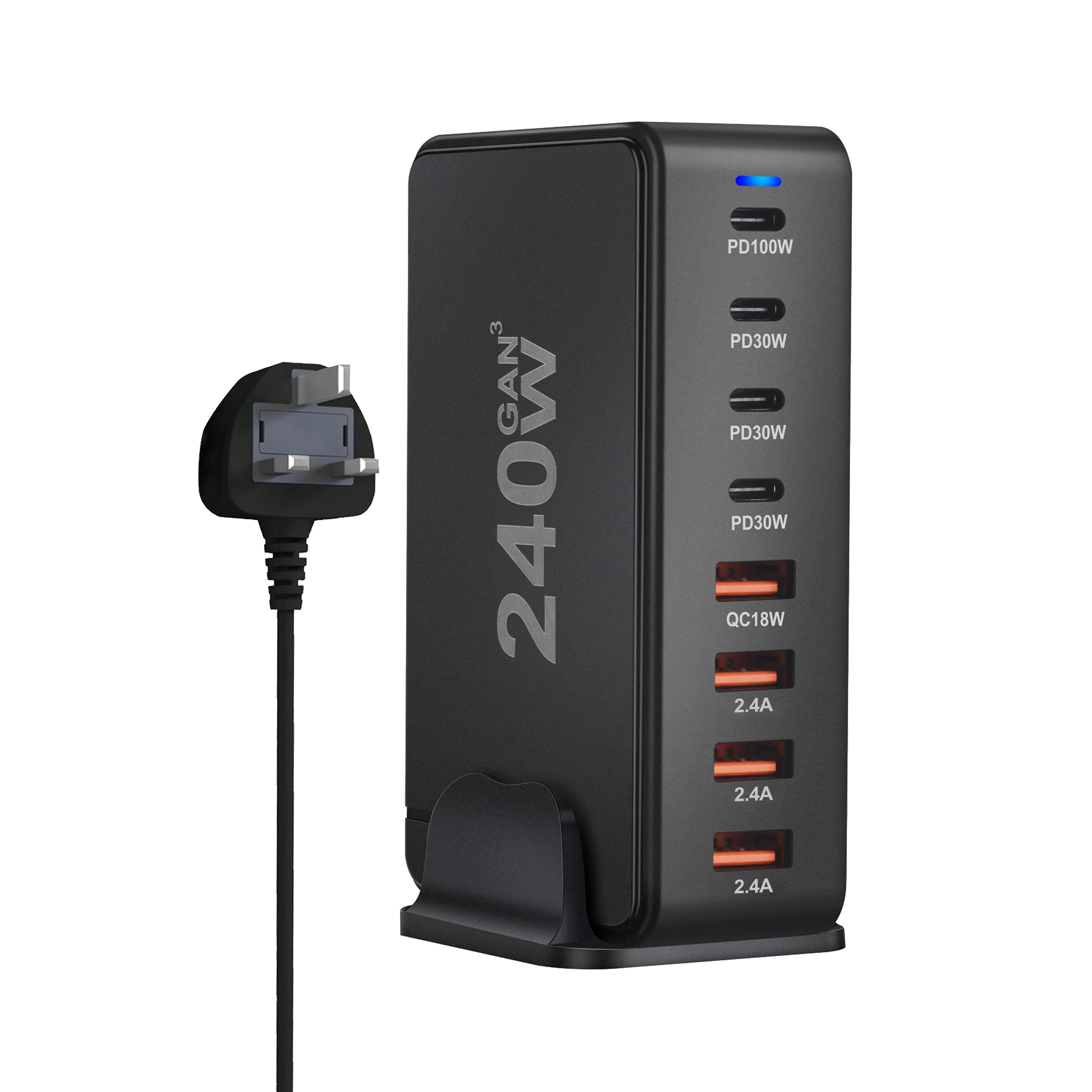 240W 6ポート GaN充電器 S530cc4fdf2364426a5efde1d4d26c