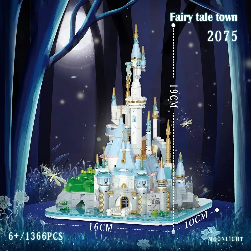 

1366PCS DIY Model Princess Castle Building Blocks Set Construction Set Bricks Assembly Toy for Kids and Adult with Box