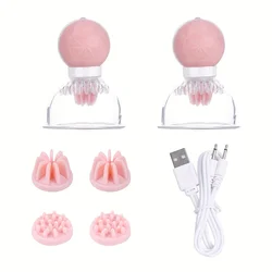 Nipple Massager Sucker with 12 Vibration and Rotation Modes BDSM Adult Masturbation Sex Play Toys for Women and Couples Pleasure