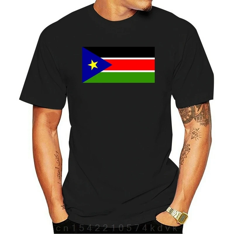 South Sudan Country Flag Africa Juba State Nation Patriotic Dt Adult T-shirt New Unisex Funny High Quality Printing 100% Cotton