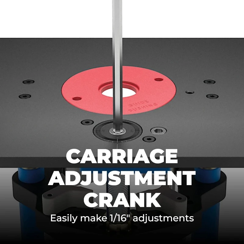 PRS5000 Precision Router Lift - Router Table Lift System - Durable Router Plate Insert , Setups - Holiday Home