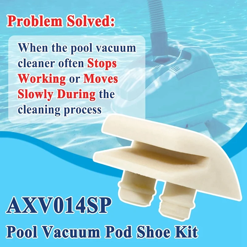 AXV014SP Pool Vacuum Pod Shoe Kit For Hayward Aquabug, Aqua Critter, Navigator Pool Cleaner Feet Vac Parts - Pack Of 4