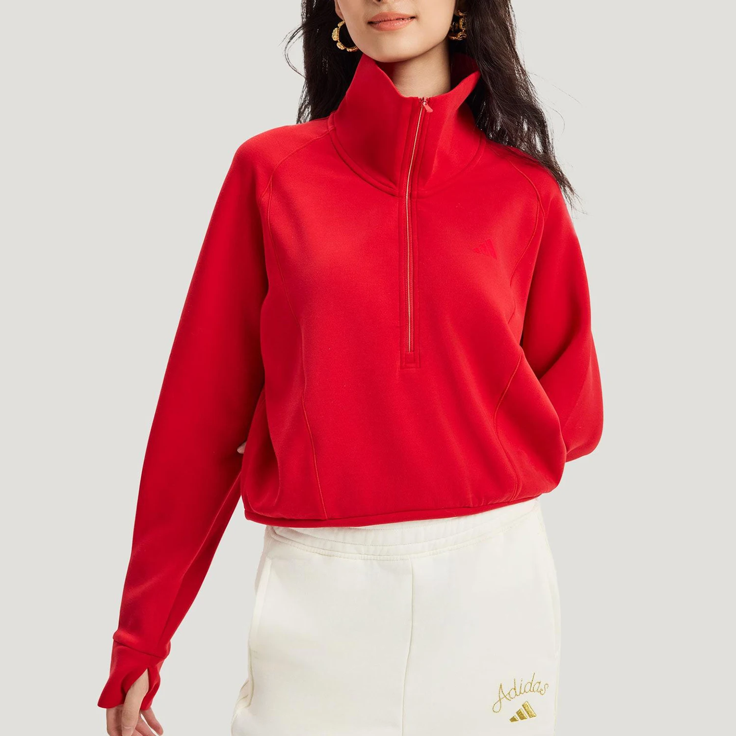 

Оригинальная женская антистатическая толстовка Adidas Originals SFL HZ SWT на Новый год KR7578