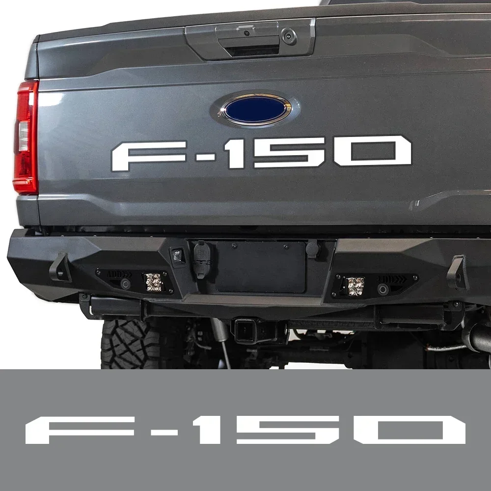 3D Transparent Raised Acrylic Tailgate Emblem, Self-adhesive Rubber Decor Accessories for Ford F150 Pickup