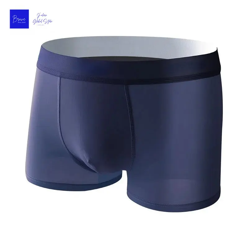 1 Pc Graphene Men Underwear Panty Man Boxer Shorts AAA Antibacterial Ice Silk Panties Men's Breather Underpants Mens Boxers