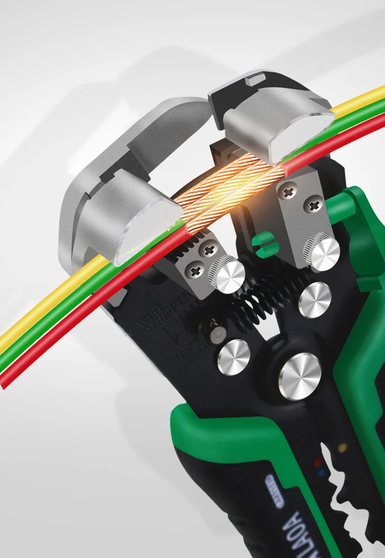 LAOA Automatische Abisolierzange, Cutter, Kabel, Terminal, Crimpen, Elektriker-Werkzeuge – Detail 4