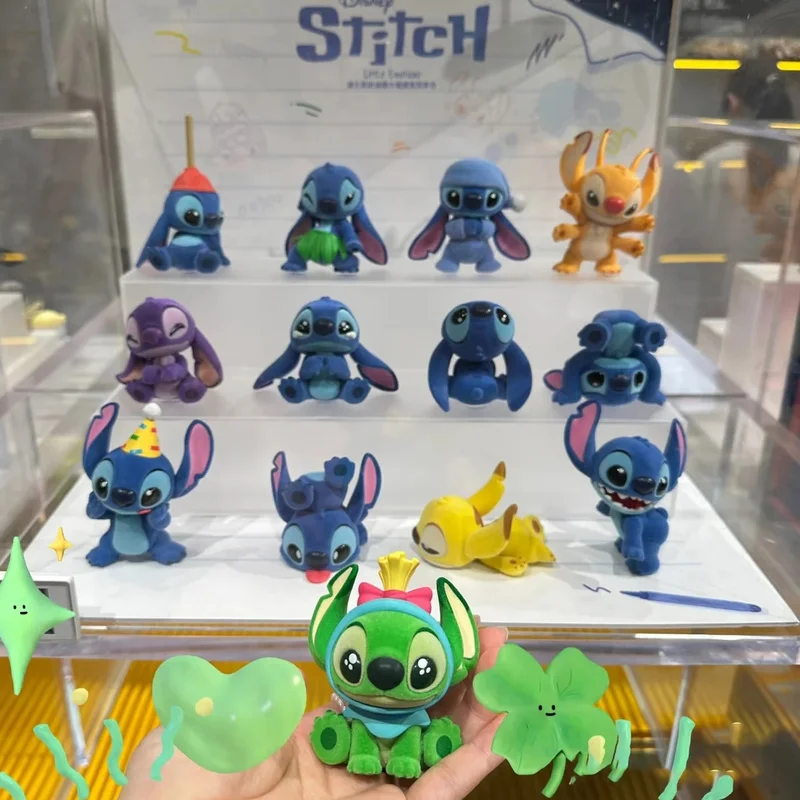 

New Stitch Figures Original Mysterious Box Blind Box Wholesale Small Emotion Series Kawaii Ornament Birthday Gift Kids Toys