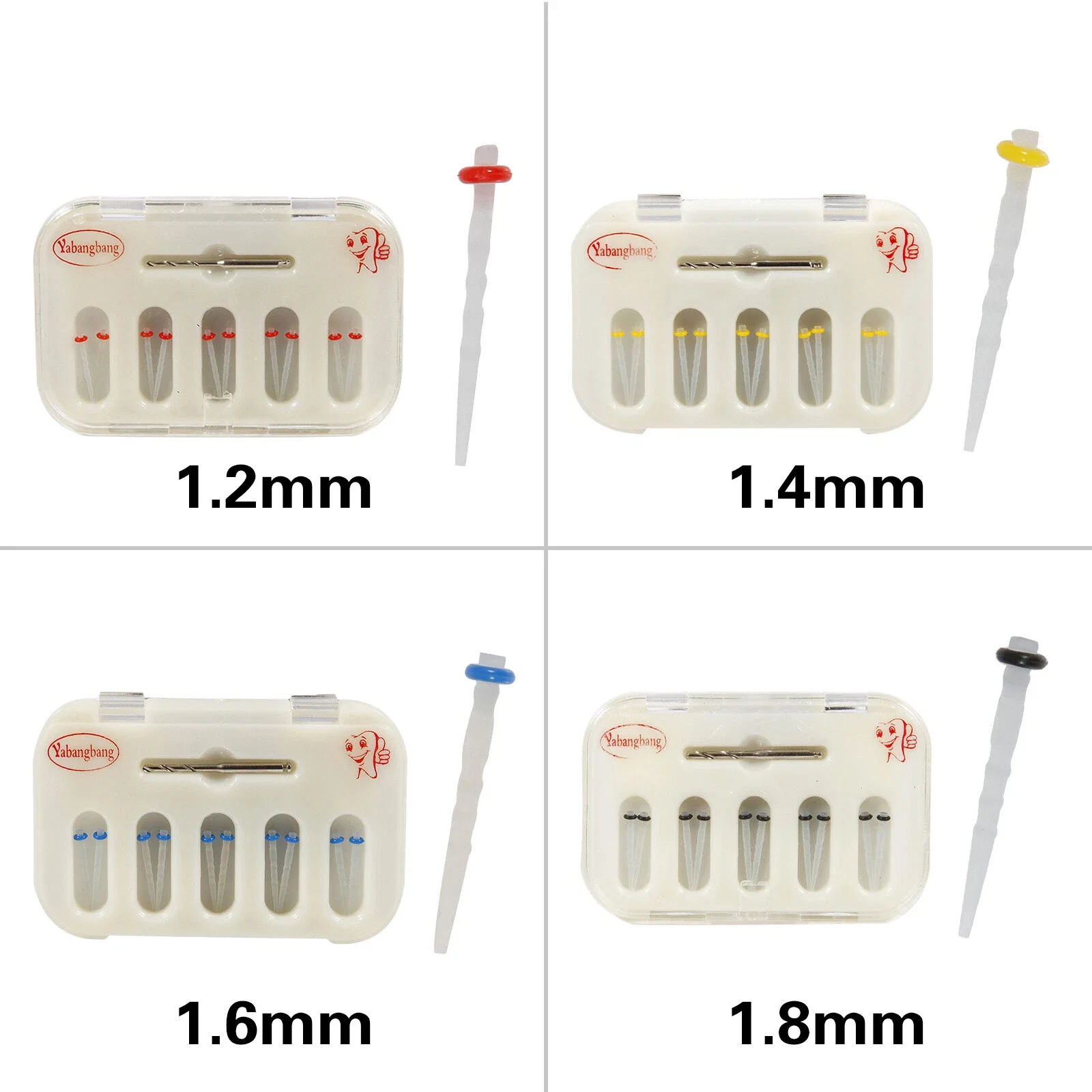 100 قطعة/10 صناديق الأسنان عالية الكثافة الألياف آخر الراتنج المسمار الموضوع الكوارتز والتدريبات