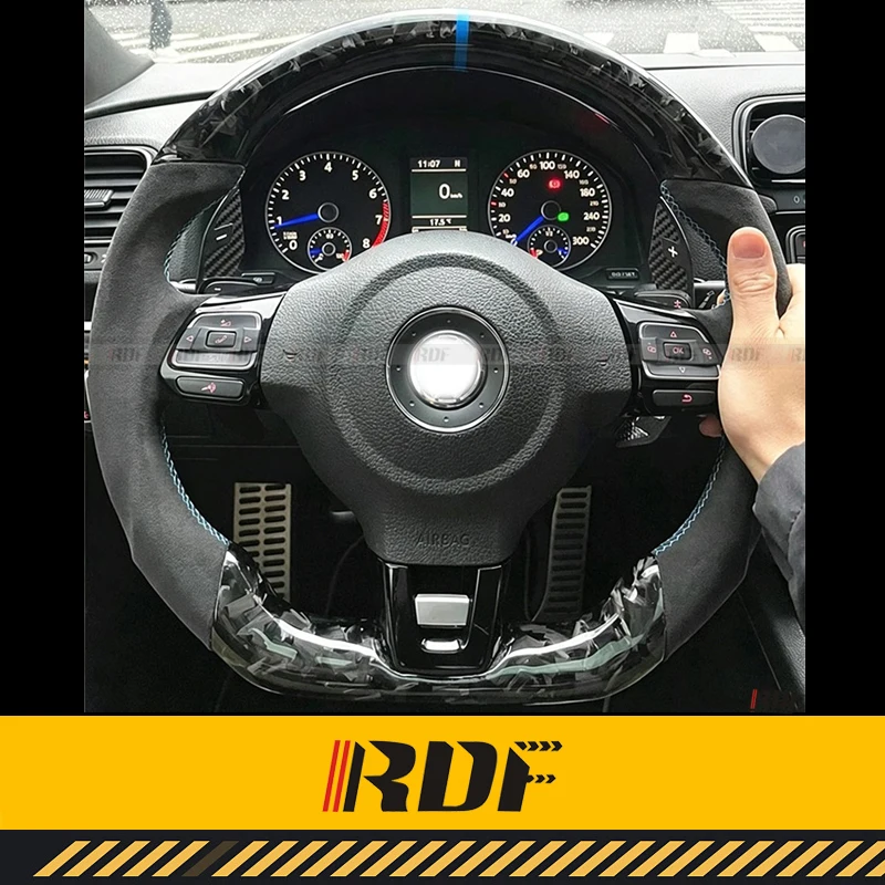 Suitable for VW GOLF 7 R GTI Rline Carbon fiber Steering wheel Sport Style  Accessories Interior Modification