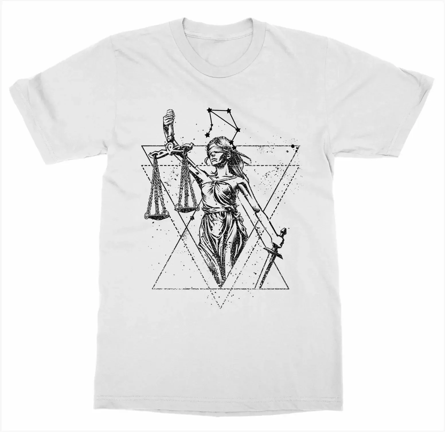 Horoscope Astrology Sign Zodiac Libra Birthday Gift T-Shirt 100% Cotton O-Neck Short Sleeve Casual Mens T-shirt Size S-3XL