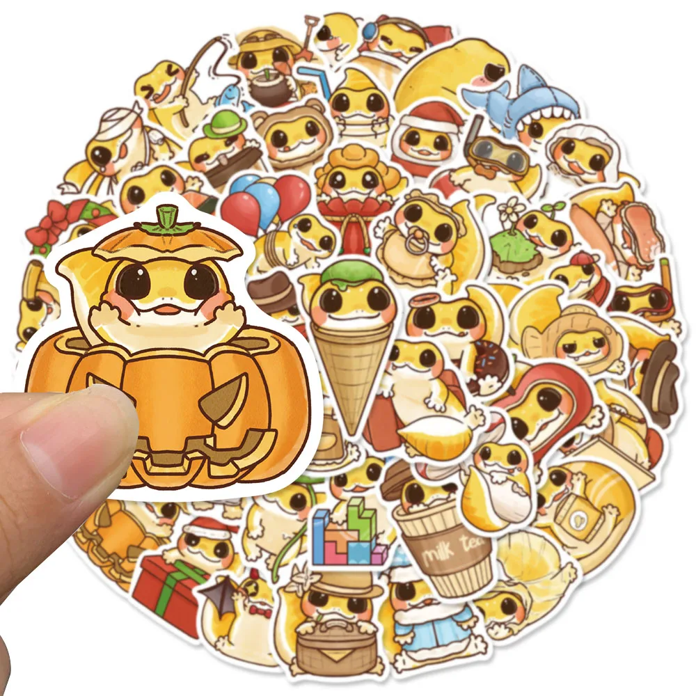 50 قطعة الكرتون لطيف الحيوانات ملصقات الشارات للهاتف سجل القصاصات الأمتعة سكيت خوذة Graffiti بها بنفسك الكتابة على الجدران ملصقات مقاومة للماء