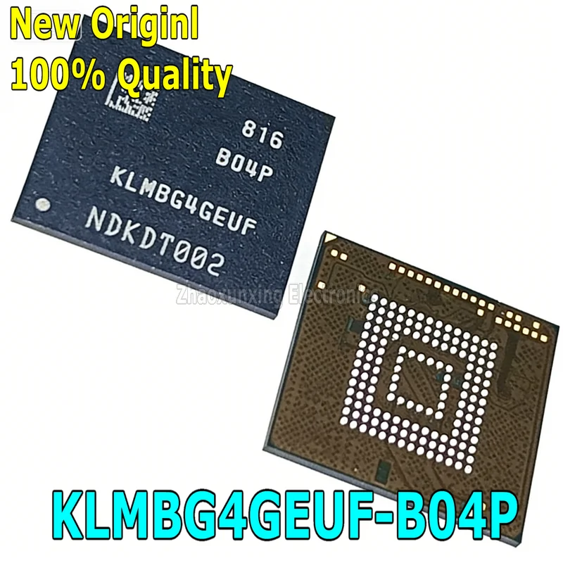 1~2PCS   New    KLMBG4GEUF  B04P   KLMBG4GEUF-B04P    32GB   EMMC5.1    BGA-153    Chipset