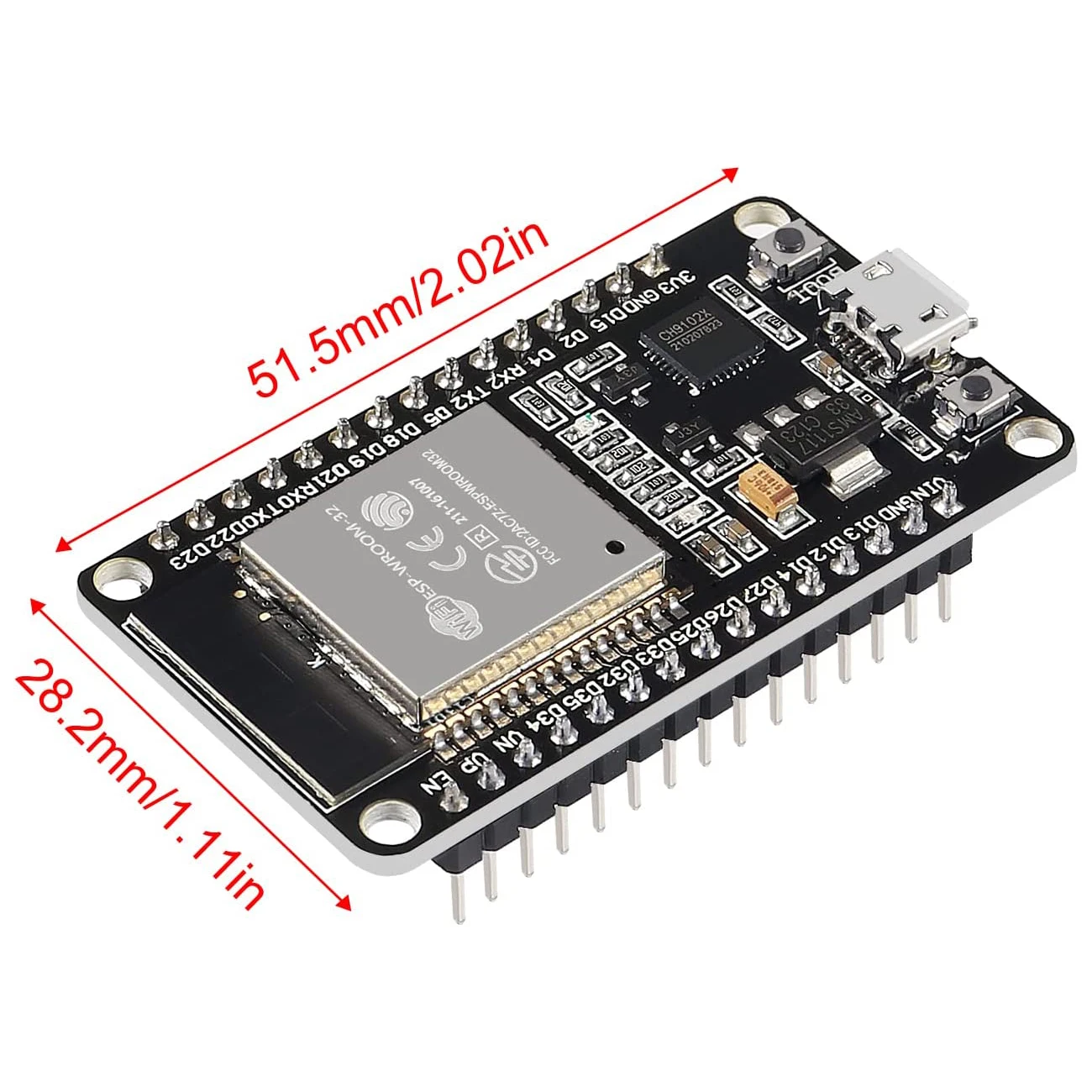 New Version ESP32 Development Board CH9102X WiFi+Bluetooth Ultra-Low Power Consumption Dual Core ESP-32 ESP-32S Similar