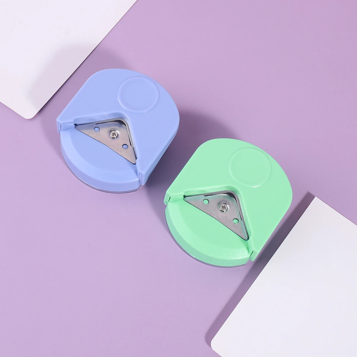 1 زوايا مستديرة صغيرة وصغيرة الحجم، مستدير زاوية قائمة من الورق المقوى المصنوع يدويًا للطلاب، زوايا مستديرة من ورق الكتب