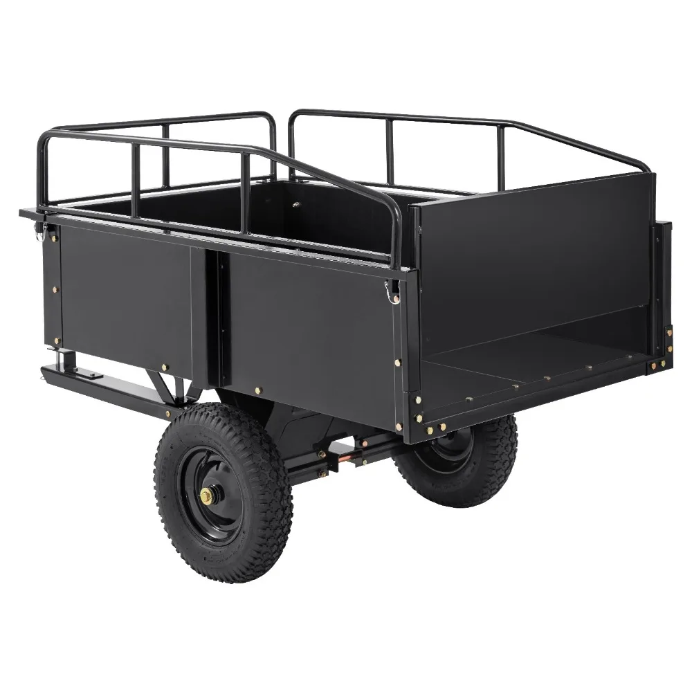 

Uimoso Dump Trailer Tow Behind Dump Cart 750 lbs 15 Cu. Ft. Steel Construction