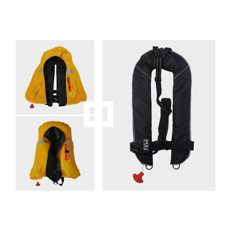 Daiseanuo-Automatic Manual Life Jacket, Inflatable Life Vest, Lifesaving Pro 150N, PFD Bobbin Reflective, SOLAS Approved