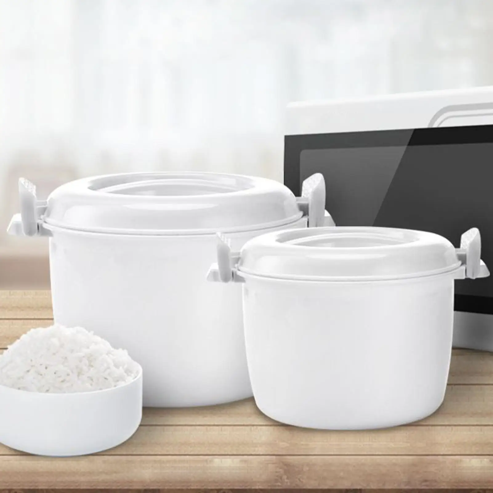 

Микроволновая печь для еды, герметичная термостойкая микроволновая печь-пароварка для овощей, для овощей, брокколи, киноноа, супа, картофеля, кухни