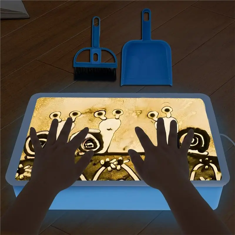 2025 Trend Sands Art Light Box, Sand Painting Light For Kids, DIY Sand Painting Table Soft Light, Art Table With Sand