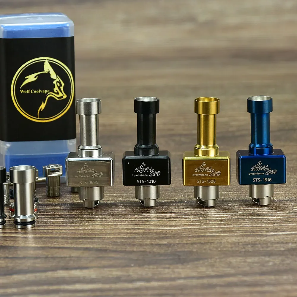 جسر Wolfcoolvape SteamShell Style RBA لخزان Boro / BB / Billet مع 0.8 1.0 1.2 1.5 1.8 مم دبابيس تدفق الهواء Vape RBA #4