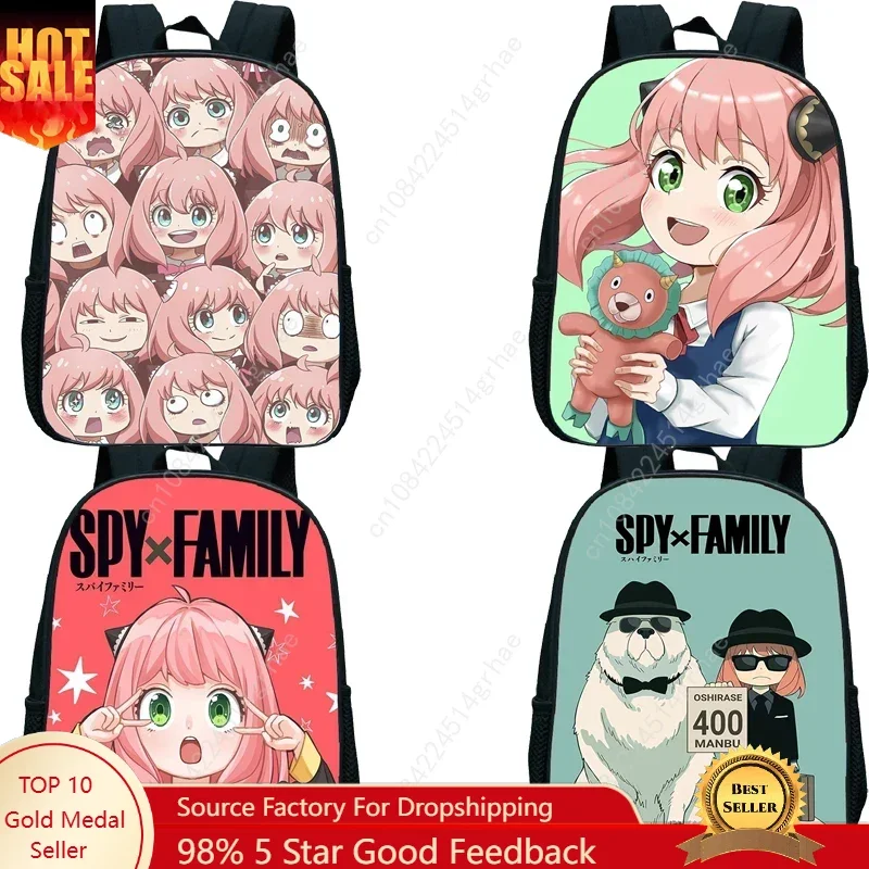 

Anime Spy X Family Backpack Cosplay Anya Forger Schoolbag Boys Girls Kindergarten Daypack Cartoon Book Bag Waterproof Backpack
