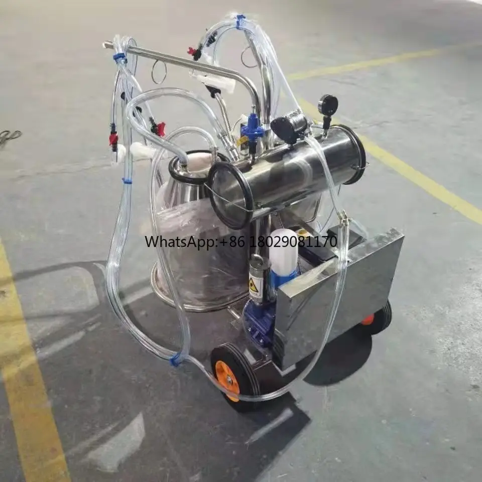 Portable Cow Milking Machine for Sale 50 Provided Full Automatic Milk Mobile Pump 100l electric type cow milk suction machine