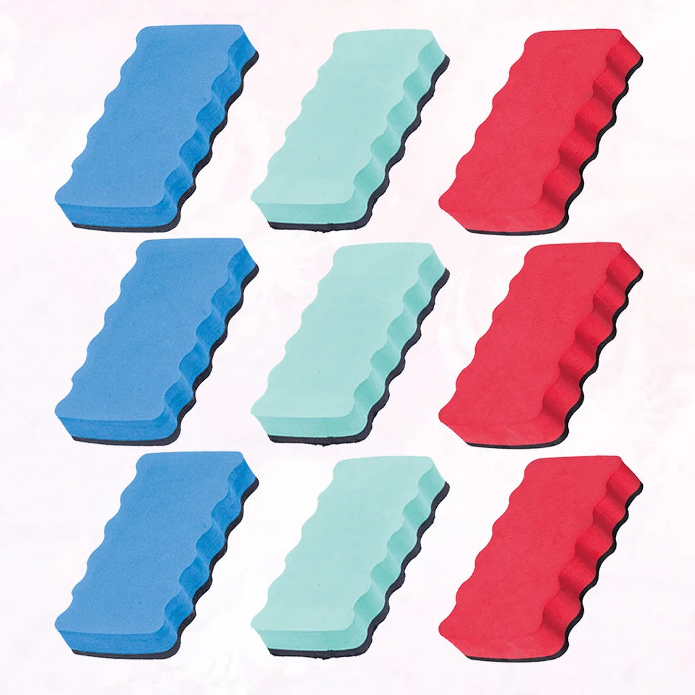 9 قطعة ممحاة السبورة المغناطيسية منظف السبورة خفيف الوزن خالي من الغبار للمدرسة والمكتب والمنزل ومستلزمات الفصول الدراسية