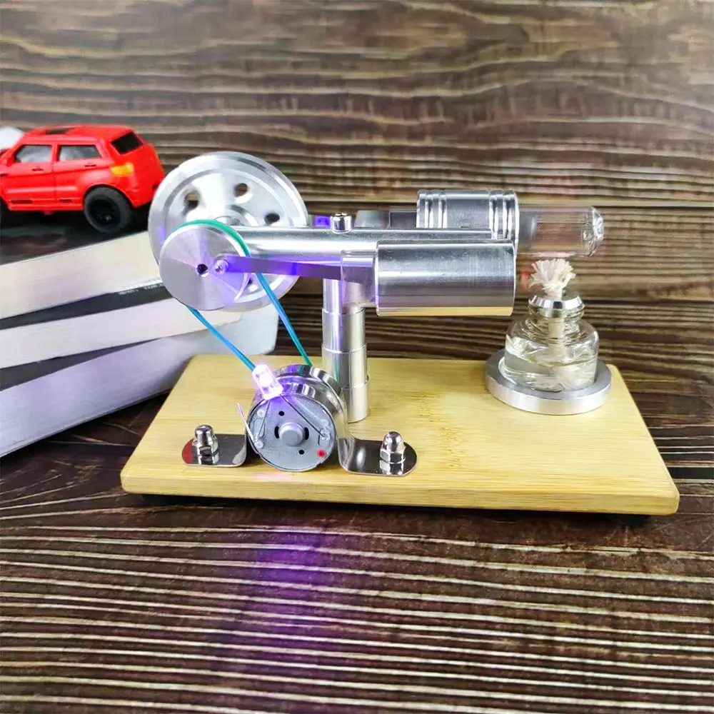 

Scientific Experiment God Ice Stirling Engine External Combustion Steam Model Generator High Power Toy