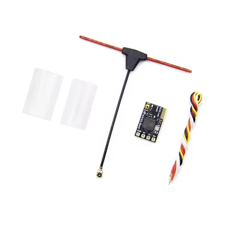 BEDW-8X ELRS Receiver 2.4Ghz NANO Expresslrs Receiver CRSF With T-Type Antenna For RC FPV Traversing Drones Parts