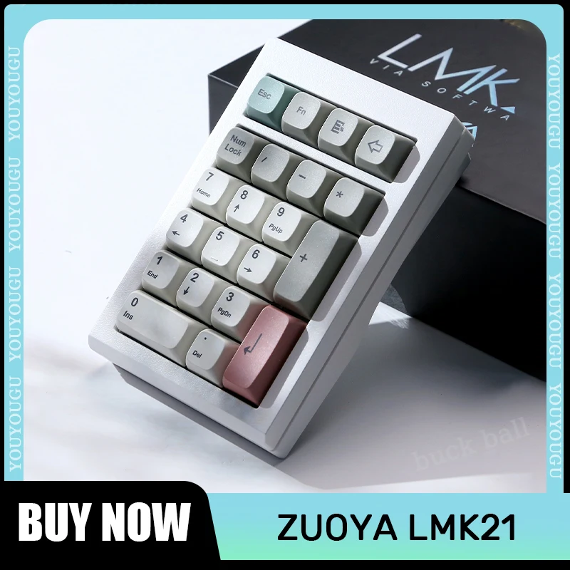 

Zuoya Lmk21 Numeric Keypads Kit Wireless Bluetooth 3 Mode 21keys Aluminum Alloy Pad Via Hot Swap Mini Keyboards Kit Number Pads